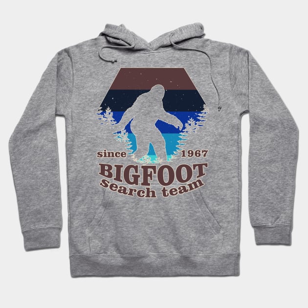 Bigfoot Search Team and Sasquatch T Shirts Hoodie by DHdesignerPublic